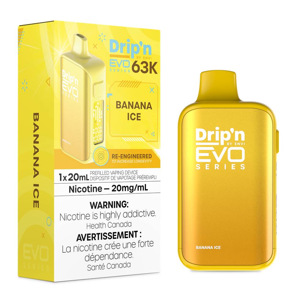 Drip'n EVO 63K Disposable Vape - Banana Ice